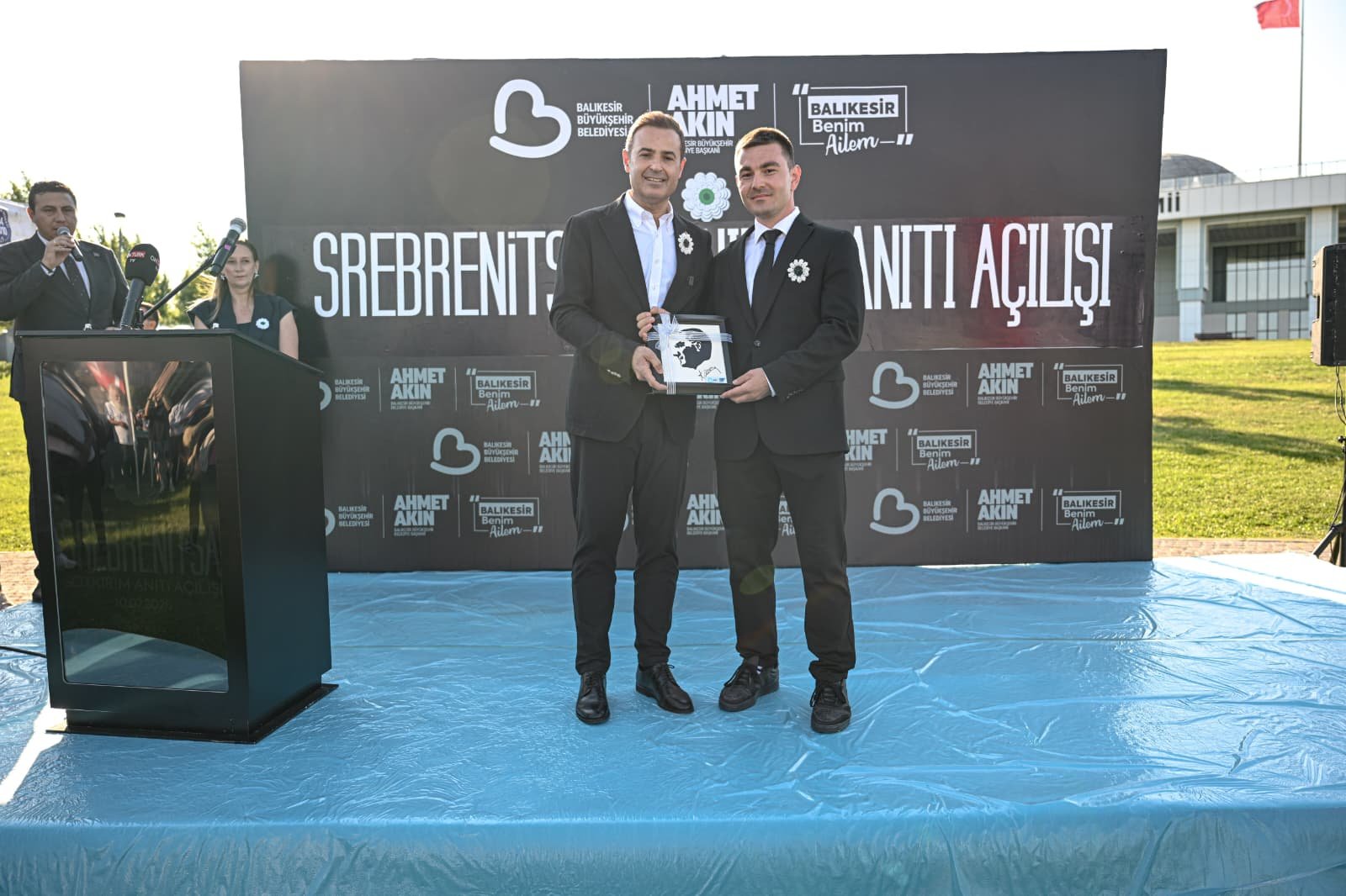 Balıkesir'de "Srebrenitsa Soykırım Anıtı" açıldı