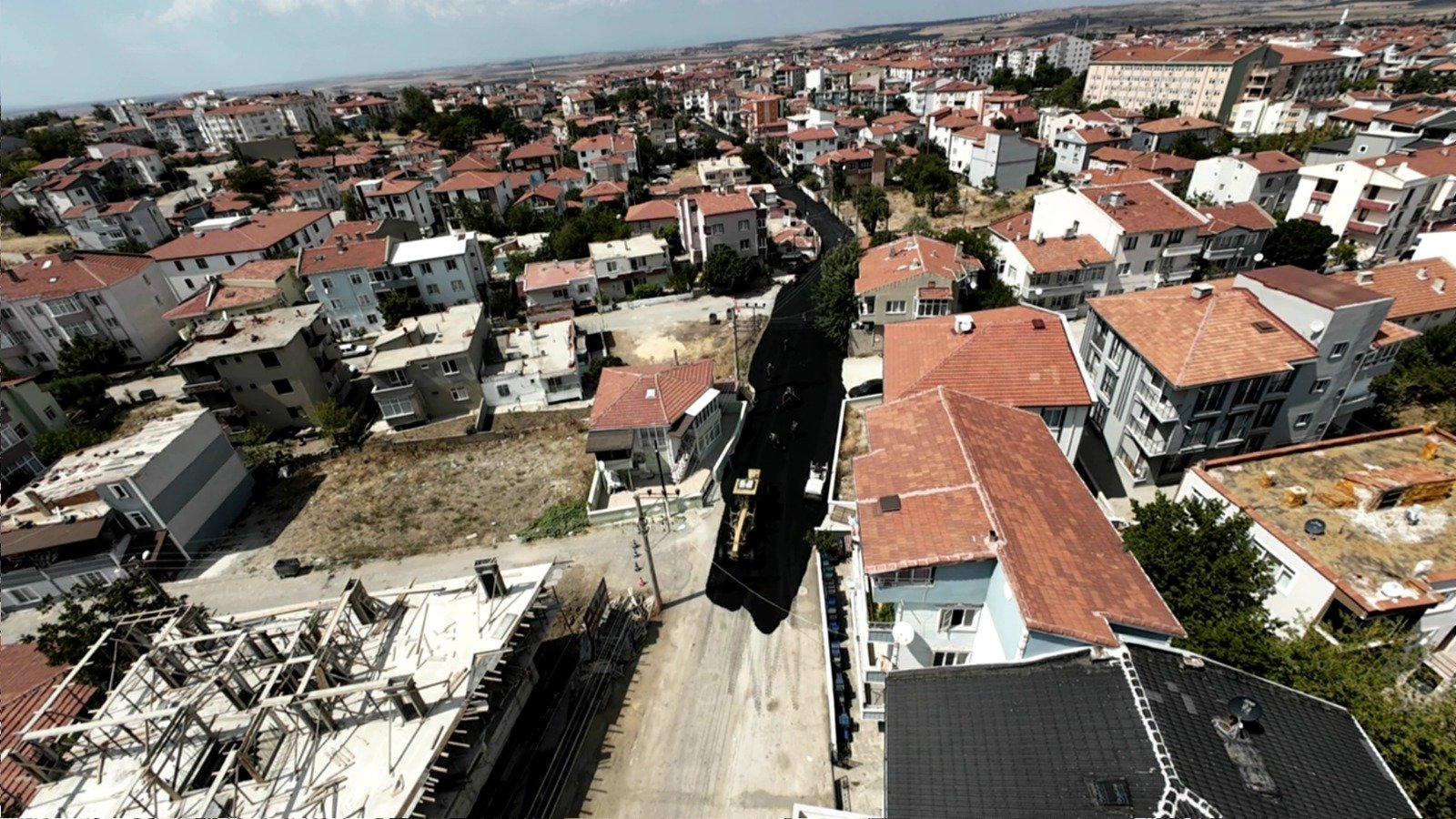 Keşan'da 1500 ton sıcak asfalt serilecek
