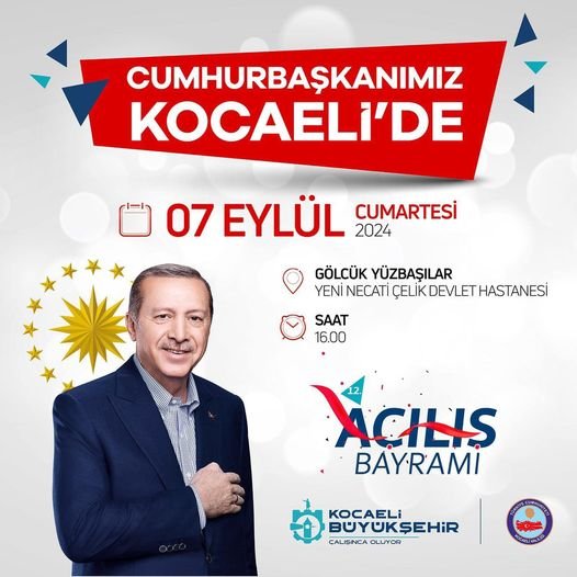 Cumhurbaşkanı Recep Tayyip ERDOĞAN Kocaelin'de