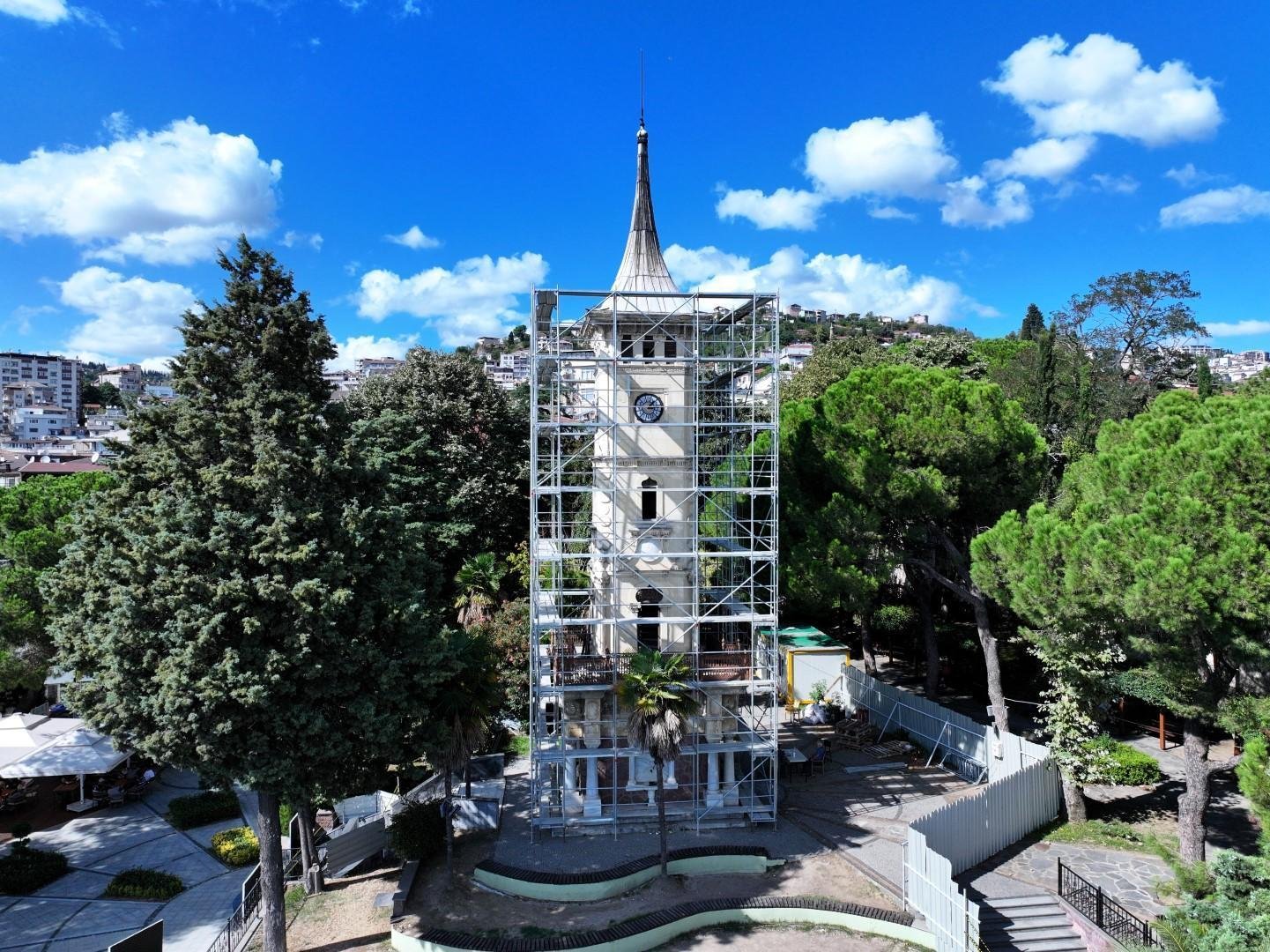 İzmit Saat Kulesi restorasyon çalışmaları başladı