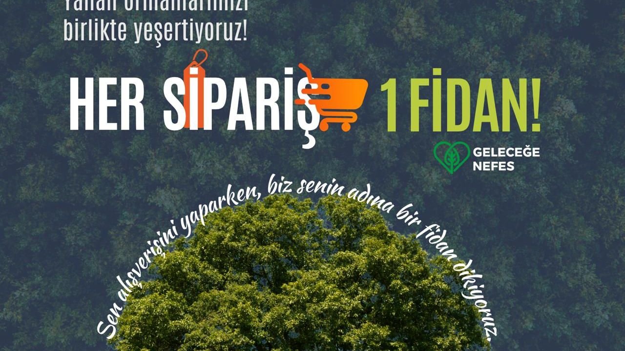 Komek Sepeti'nden Yeşil Vatan'a: Her sipariş bir fidan oluyor