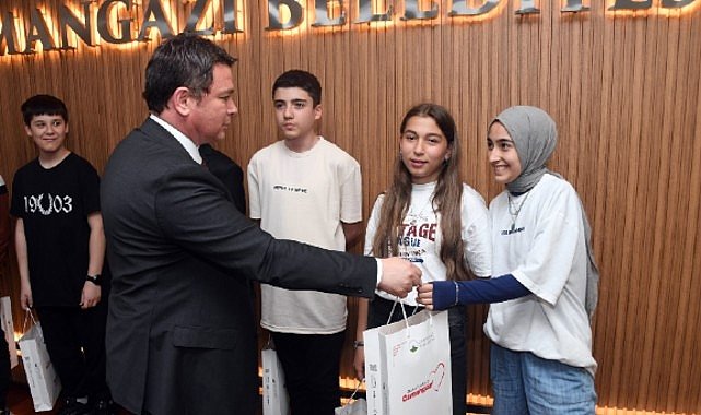Başkan Aydın, LGS'ye hazırlanan öğrencileri ağırladı