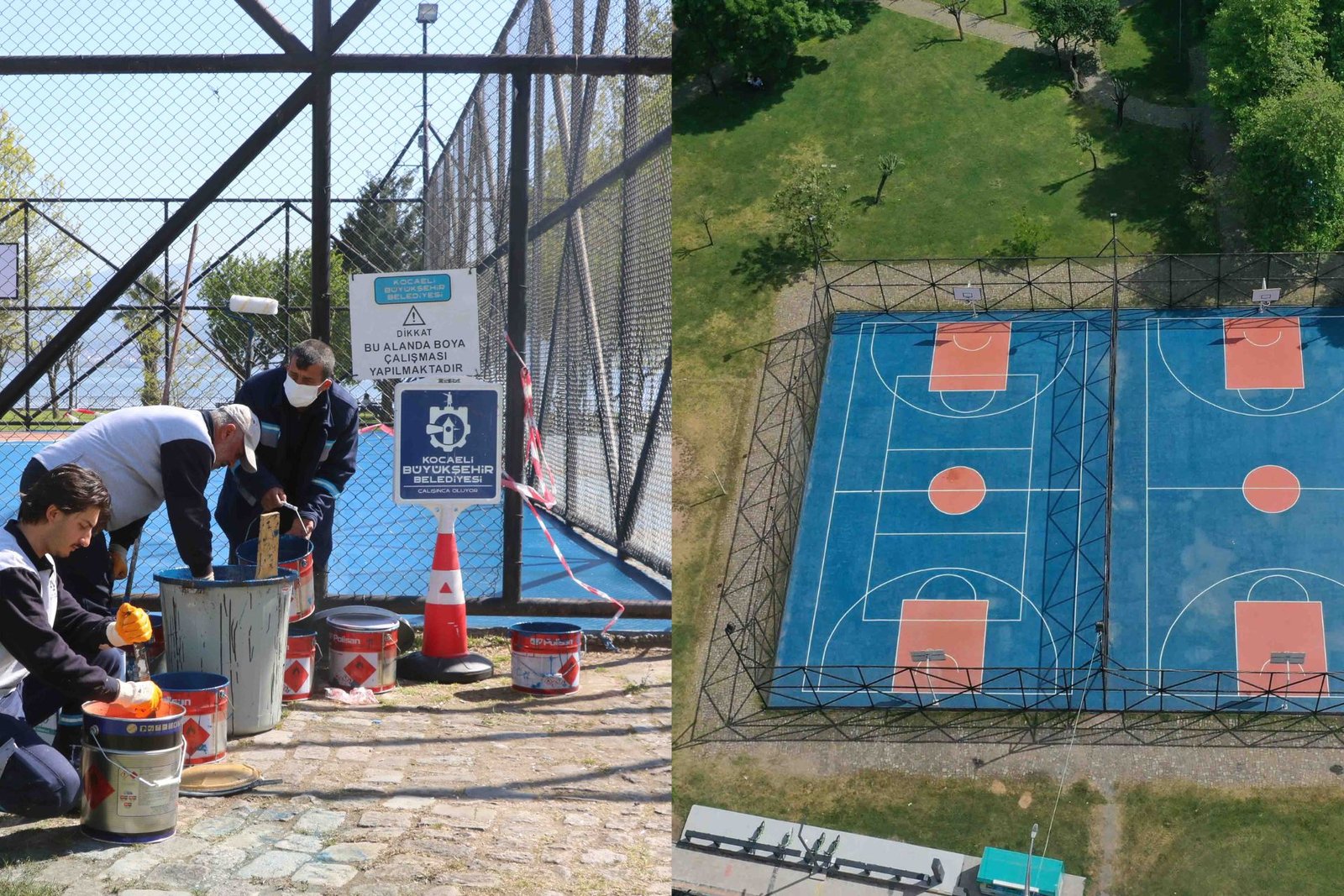 Büyükşehir, Basketbol Sahalarını Yeniliyor