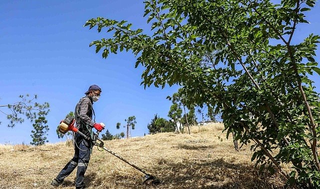 Buca'da yangın riskine karşı kosa önlemi