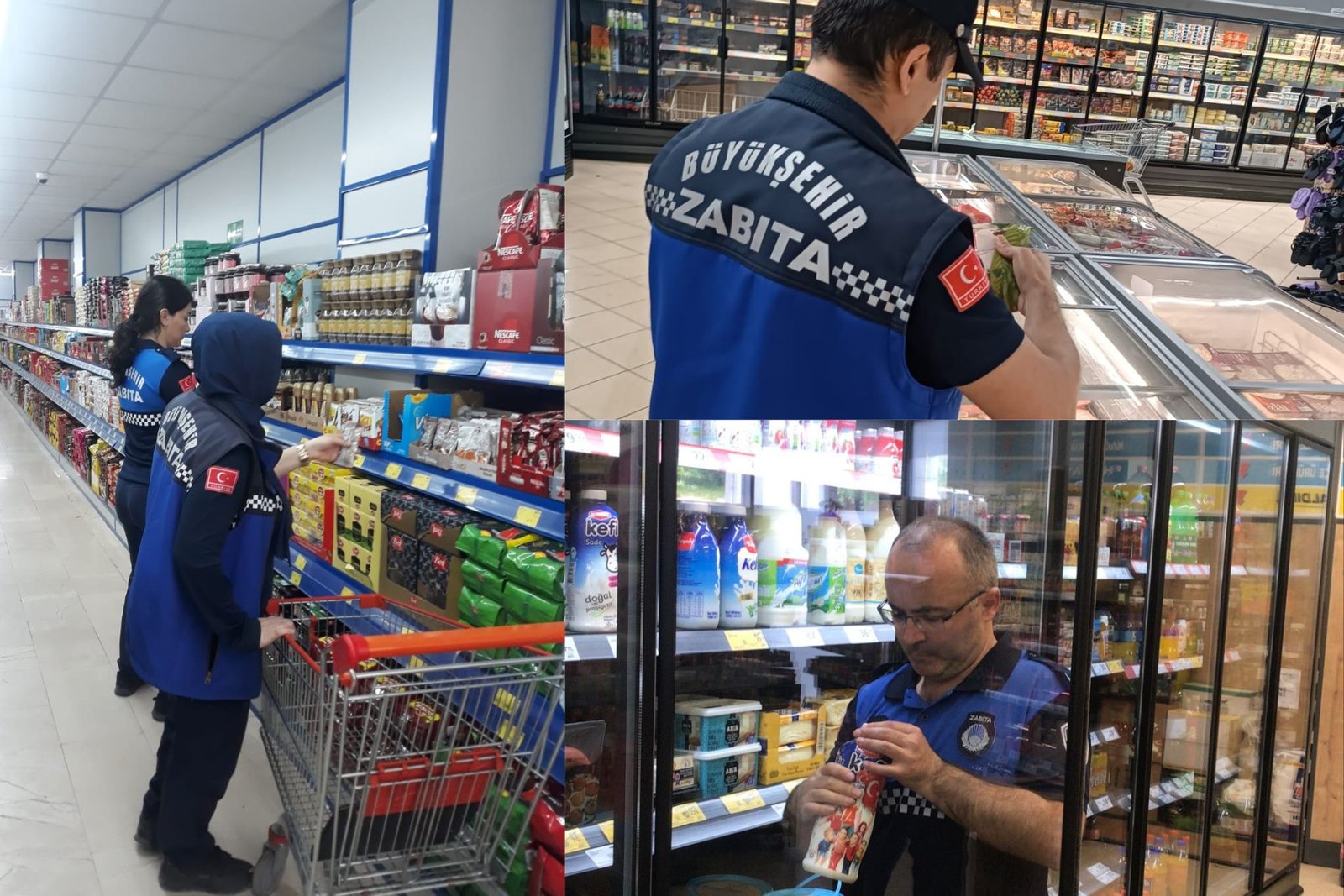 Büyükşehir Zabıtasın Marketleri Denetleniyor