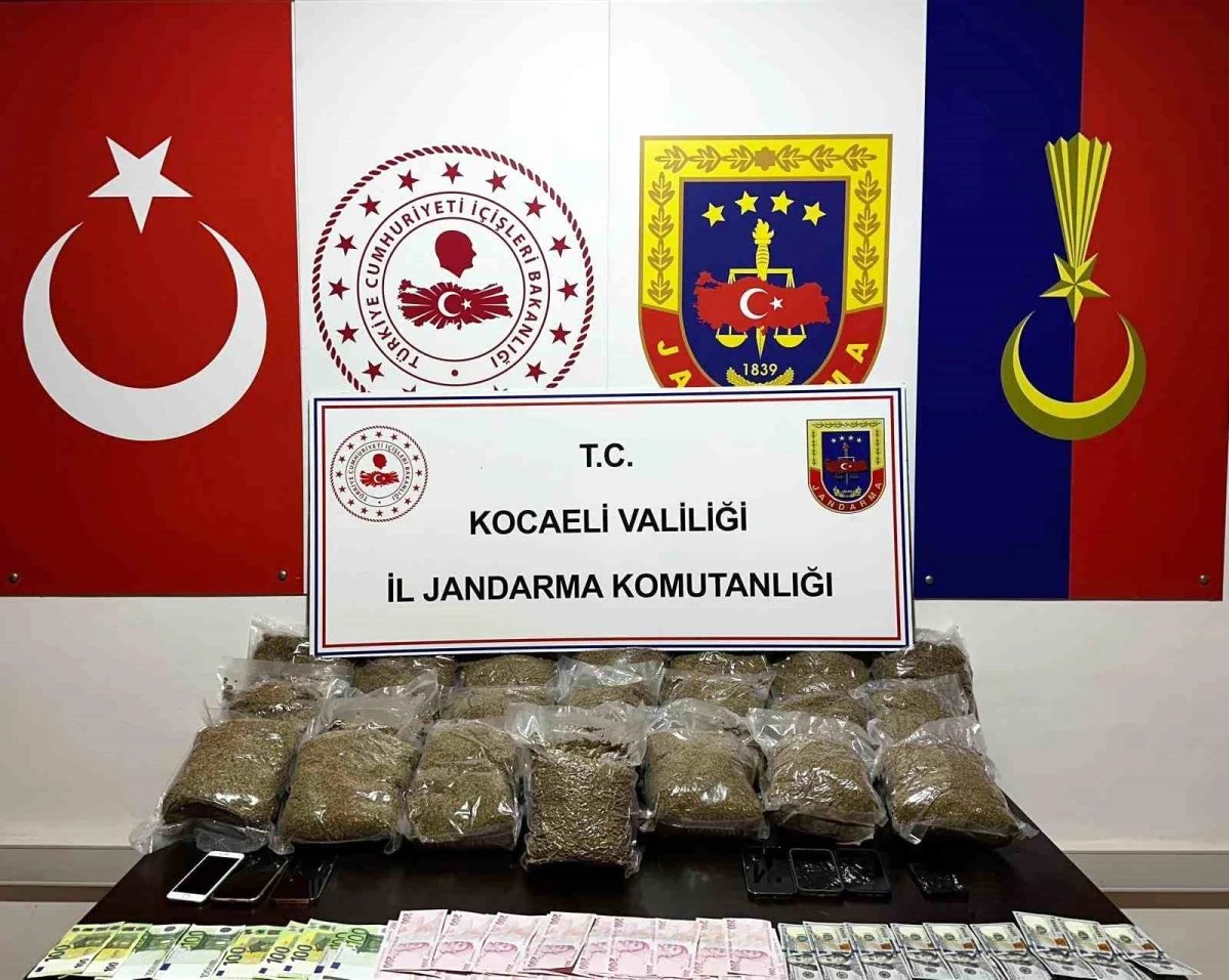 Gebze'de 23 Kilo Bonzai ve Büyük Miktarda Para Ele Geçirildi