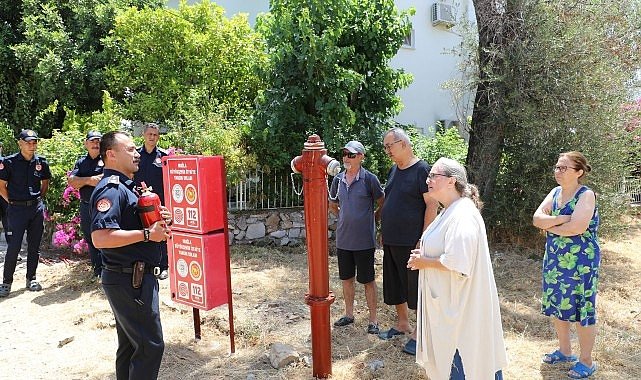 İtfaiye 'den Şövalye sakinlerine eğitim
