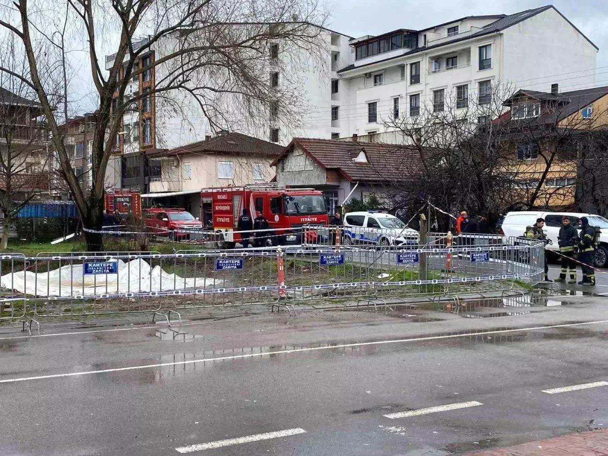 Kartepe'de Metan Gazı Yangını Kontrollü Şekilde Söndürüldü