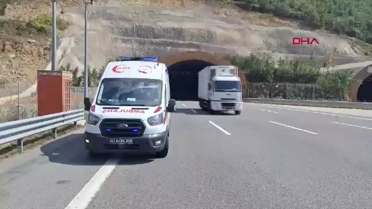 Kuzey Marmara Otoyolu'nda motosiklet kazası: 1 ölü, 1 yaralı