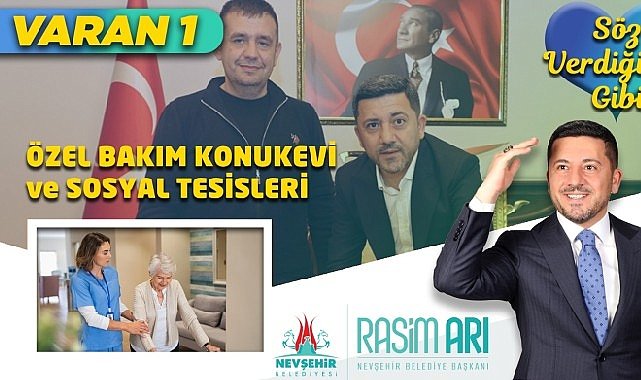 Nevşehir Belediye Başkanı Rasim Arı, seçimler öncesinde açıkladığı projelerinden biri olan 'Engelli Bakım Evi ve Sosyal Tesisi' için hayırsever iş insanı Yiğit Can ile protokol imzaladıklarını açıkladı