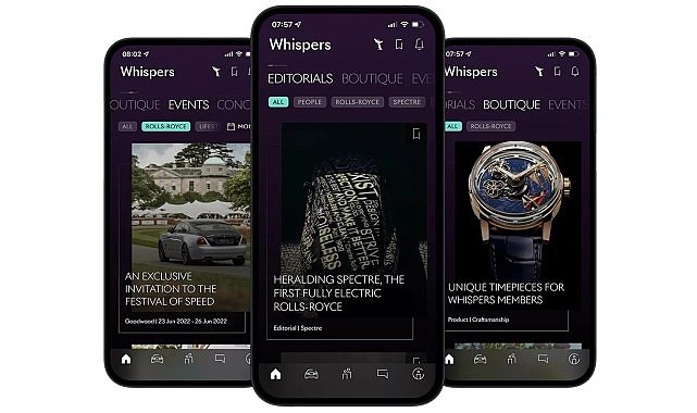 Rolls-Royce sahiplerine özel bir dünya; Whispers