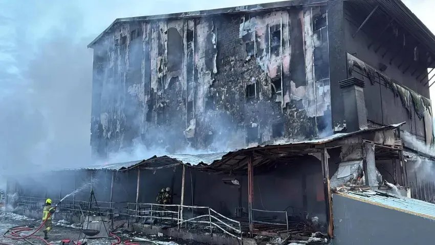 Bursa Uludağ'da Kervansaray Otel'de Yangın Felaketi