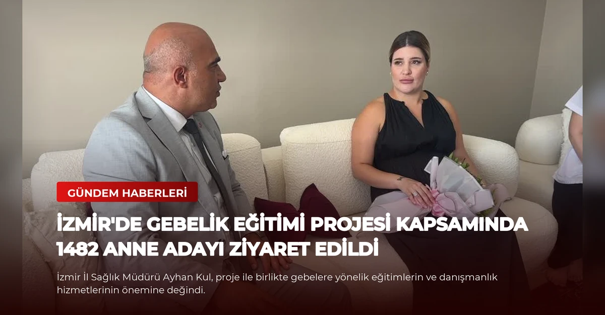 İzmir'de Gebelik Eğitimi Projesi Kapsamında 1482 Anne Adayı Ziyaret Edildi