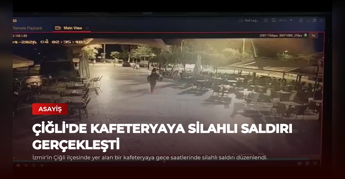 Çiğli'de Kafeteryaya Silahlı Saldırı Gerçekleşti