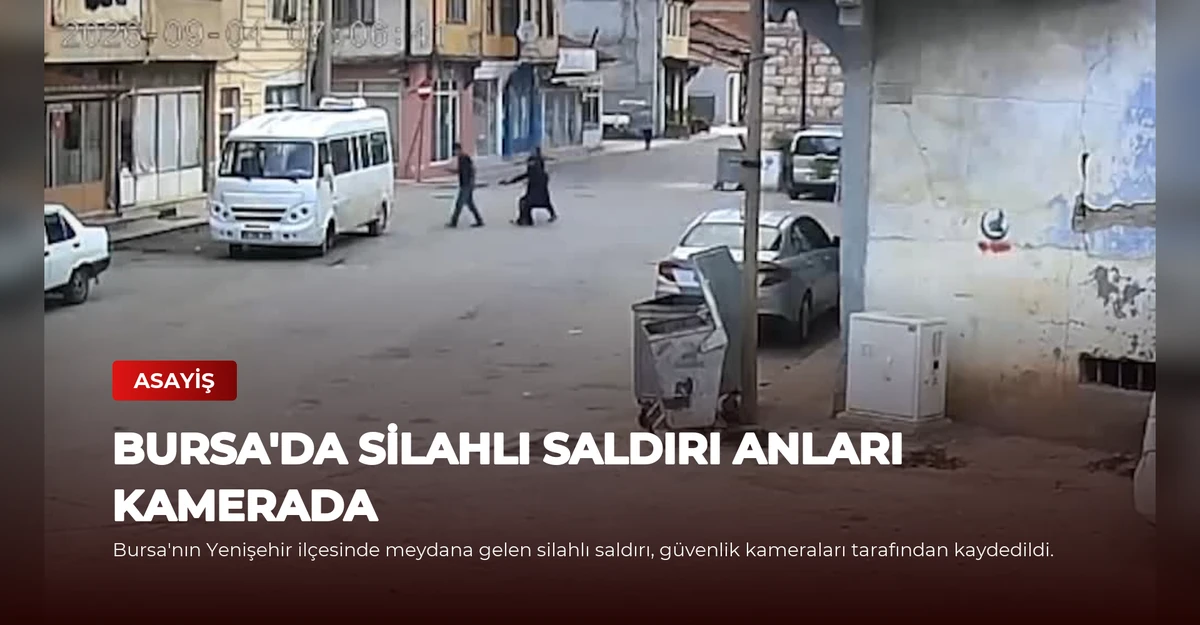 Bursa'da Silahlı Saldırı Anları Kamerada
