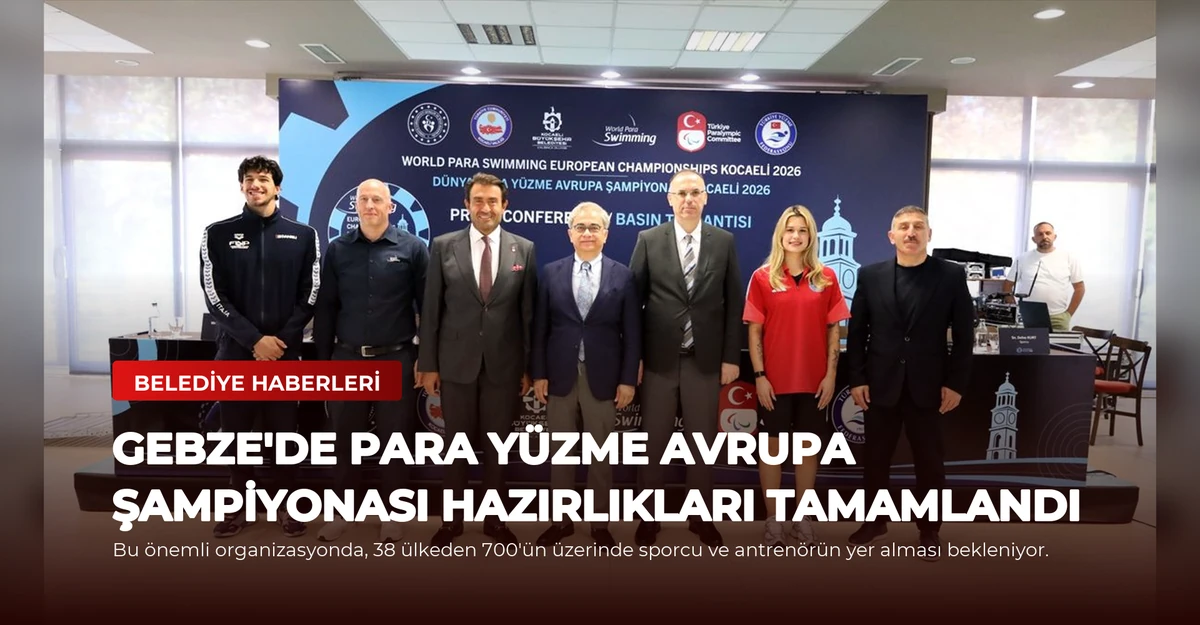 Gebze'de Para Yüzme Avrupa Şampiyonası Hazırlıkları Tamamlandı