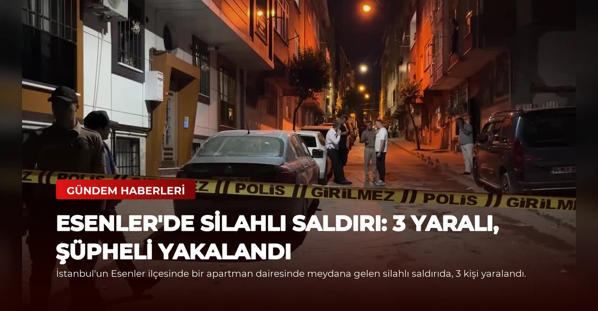 Esenler'de Silahlı Saldırı: 3 Yaralı, Şüpheli Yakalandı
