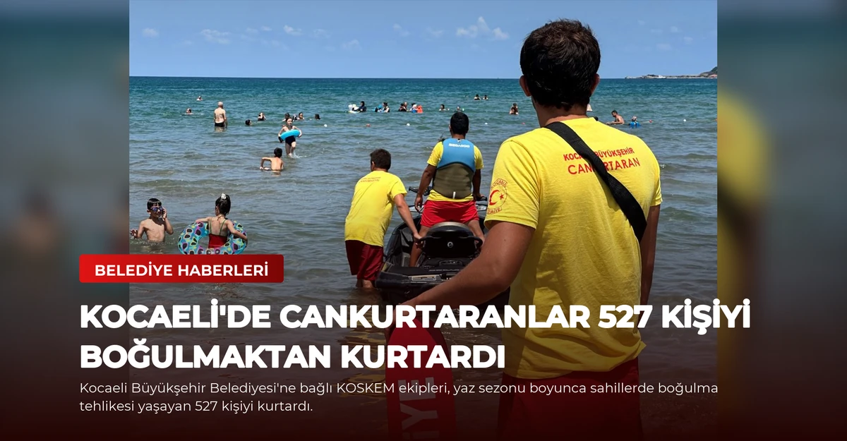Kocaeli'de Cankurtaranlar 527 Kişiyi Boğulmaktan Kurtardı