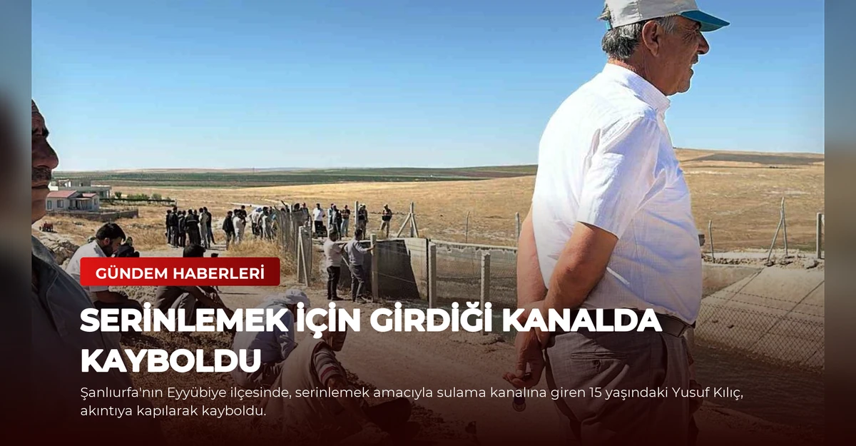 Serinlemek İçin Girdiği Kanalda Kayboldu