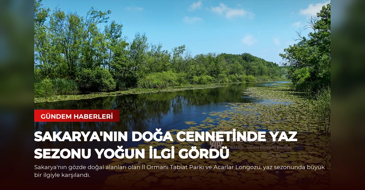 Sakarya'nın Doğa Cennetinde Yaz Sezonu Yoğun İlgi Gördü