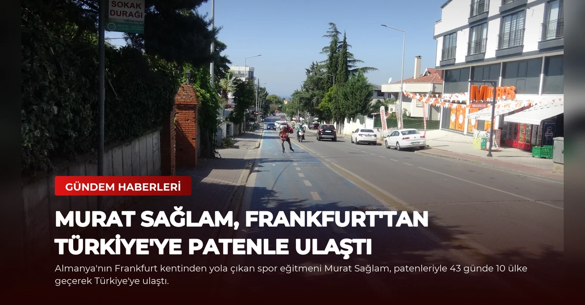 Murat Sağlam, Frankfurt'tan Türkiye'ye Patenle Ulaştı