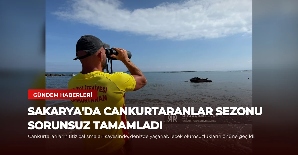 Sakarya'da Cankurtaranlar Sezonu Sorunsuz Tamamladı
