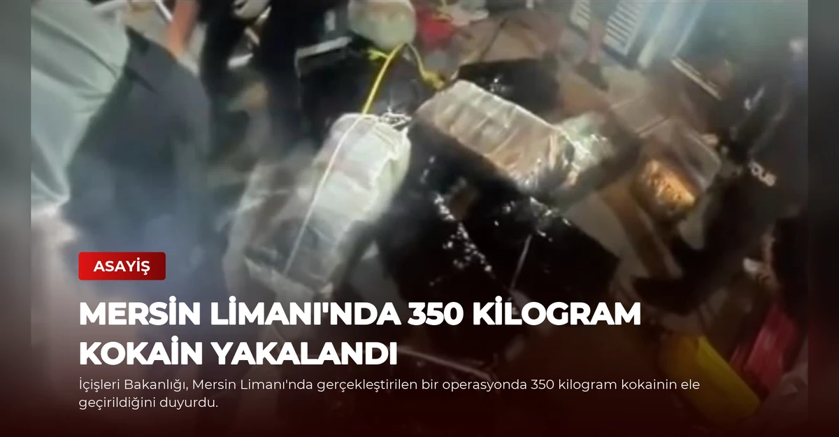 Mersin Limanı'nda 350 Kilogram Kokain Yakalandı