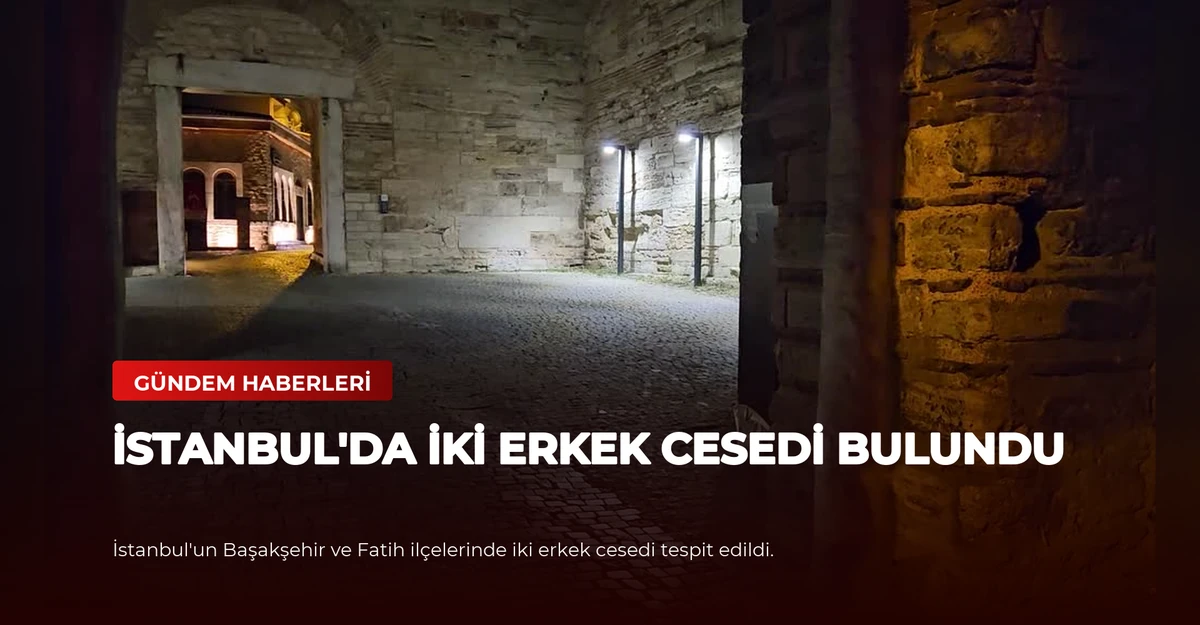 İstanbul'da İki Erkek Cesedi Bulundu