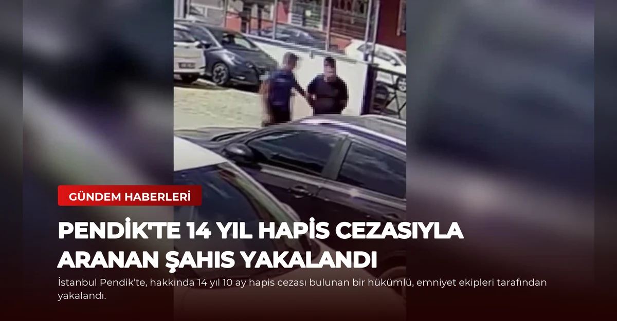 Pendik'te 14 Yıl Hapis Cezasıyla Aranan Şahıs Yakalandı