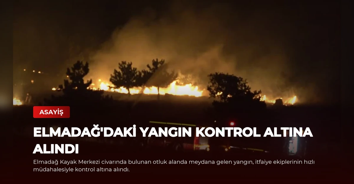 Elmadağ'daki Yangın Kontrol Altına Alındı