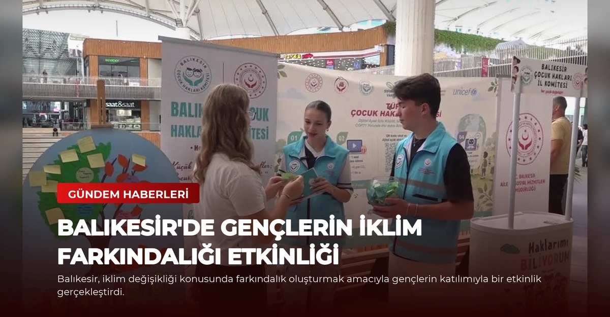 Balıkesir'de Gençlerin İklim Farkındalığı Etkinliği