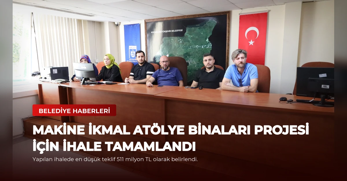 Makine İkmal Atölye Binaları Projesi için İhale Tamamlandı