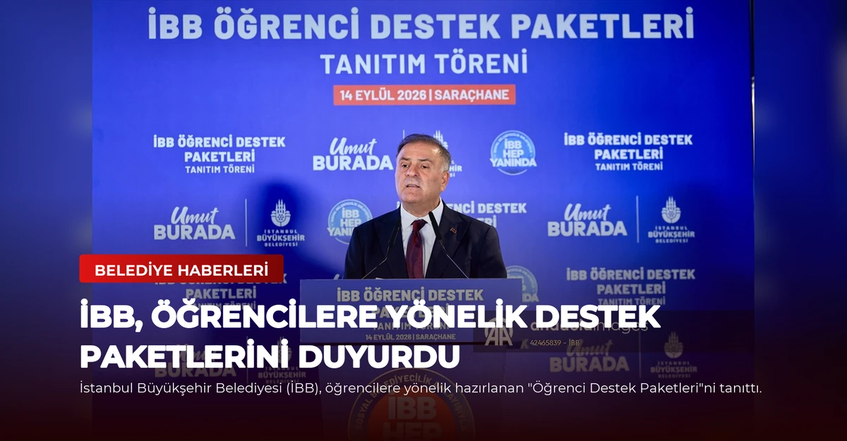 İBB, Öğrencilere Yönelik Destek Paketlerini Duyurdu