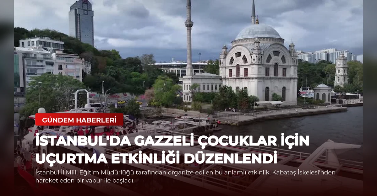 İstanbul'da Gazzeli Çocuklar İçin Uçurtma Etkinliği Düzenlendi