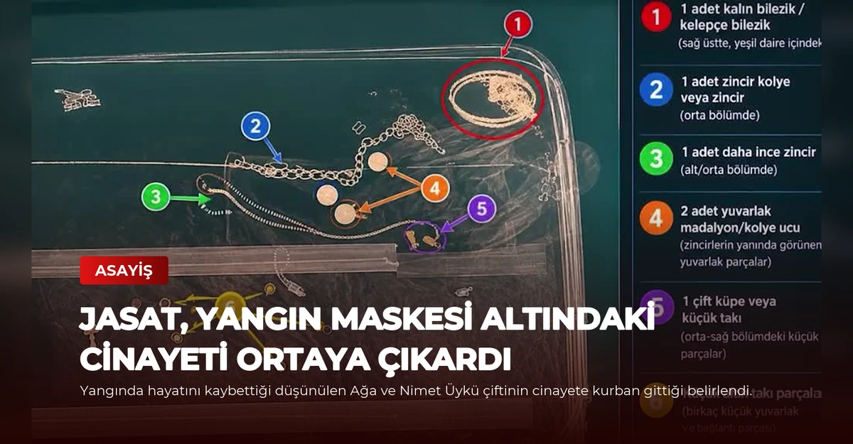 JASAT, Yangın Maskesi Altındaki Cinayeti Ortaya Çıkardı