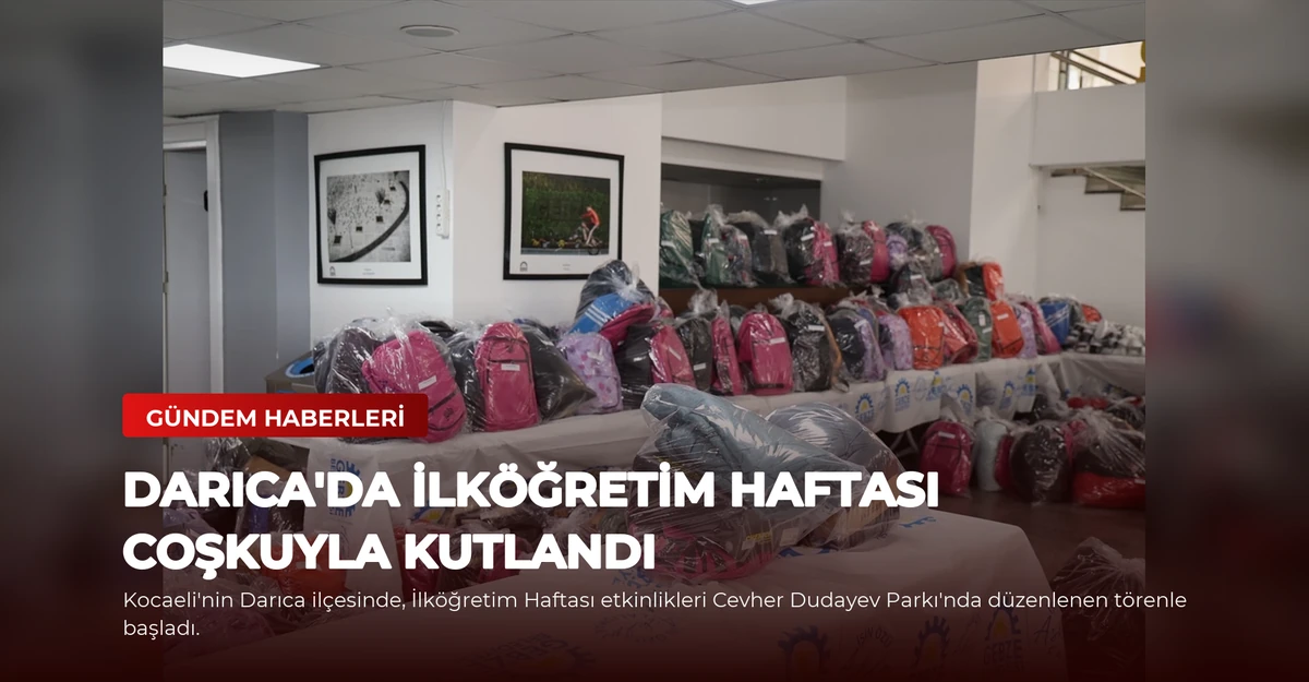 Darıca'da İlköğretim Haftası Coşkuyla Kutlandı
