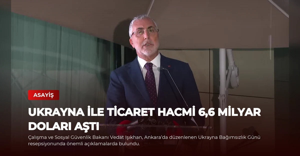 Ukrayna ile Ticaret Hacmi 6,6 Milyar Doları Aştı