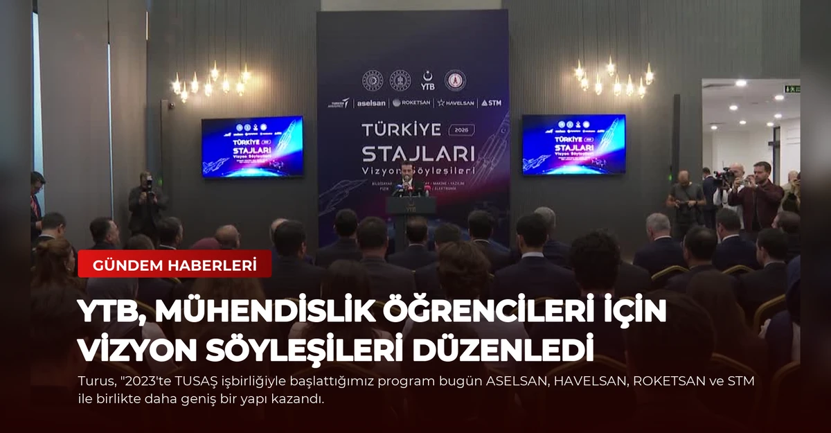 YTB, Mühendislik Öğrencileri İçin Vizyon Söyleşileri Düzenledi