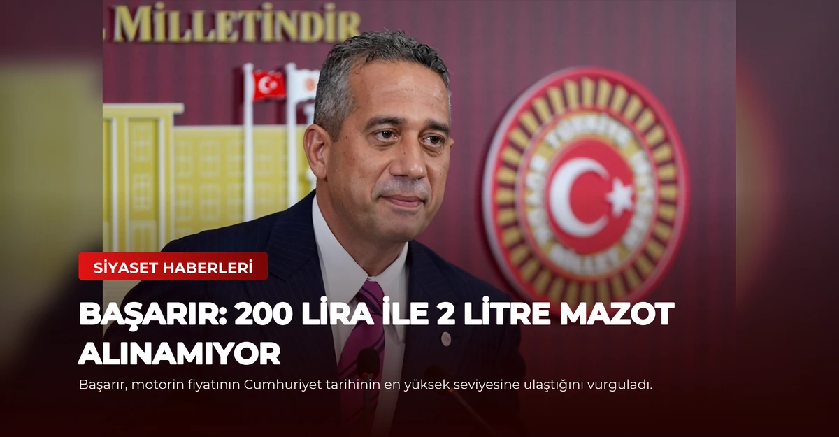 Başarır: 200 Lira ile 2 Litre Mazot Alınamıyor