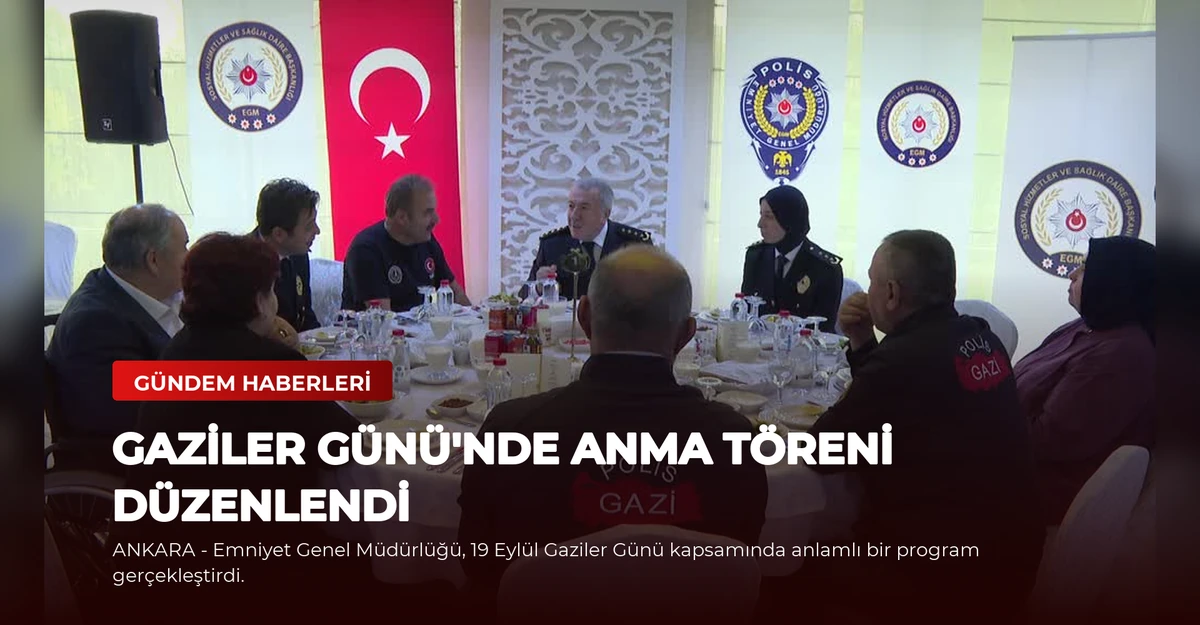 Gaziler Günü'nde Anma Töreni Düzenlendi