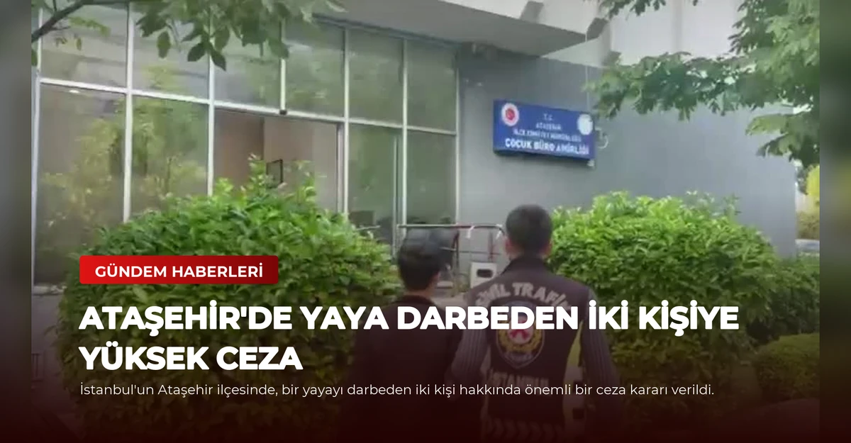 Ataşehir'de Yaya Darbeden İki Kişiye Yüksek Ceza