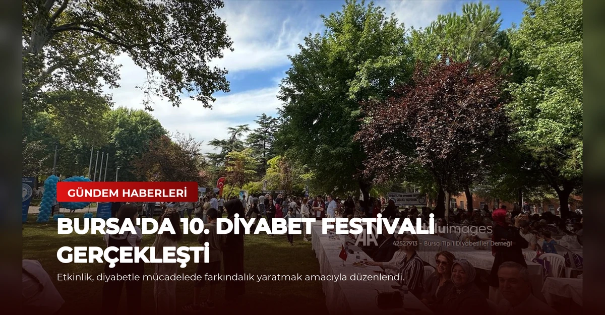 Bursa'da 10. Diyabet Festivali Gerçekleşti