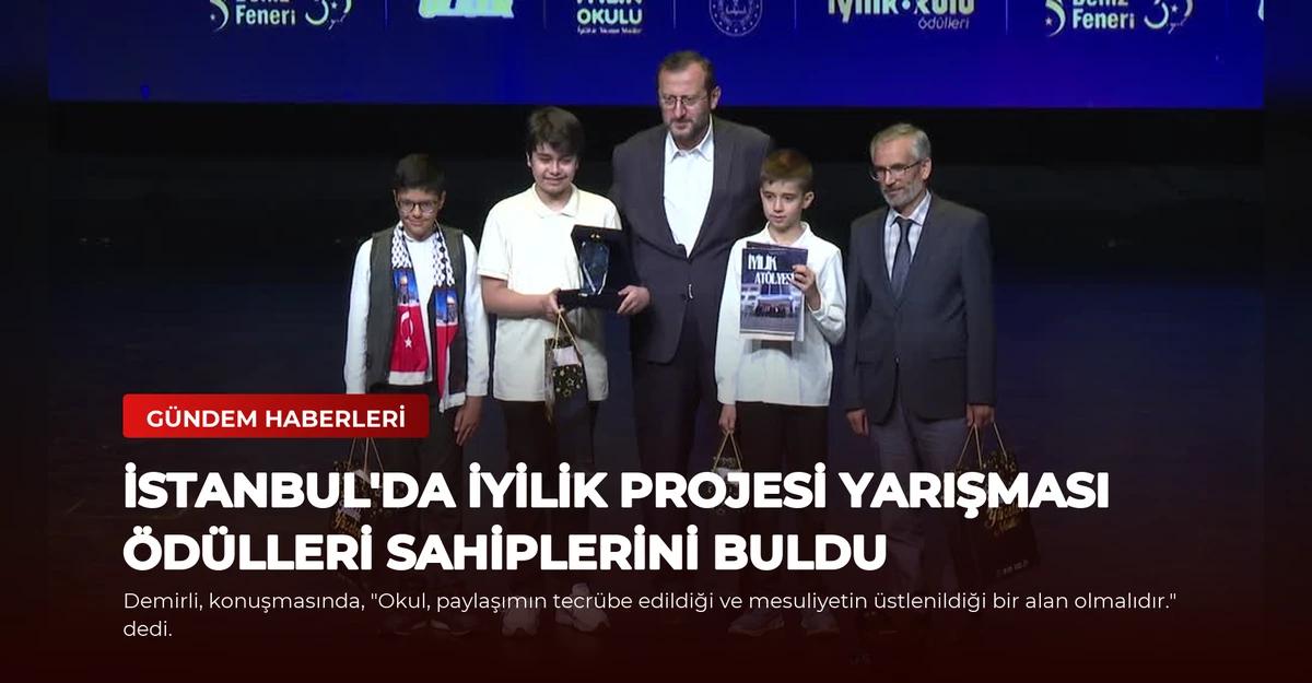 İstanbul'da İyilik Projesi Yarışması Ödülleri Sahiplerini Buldu