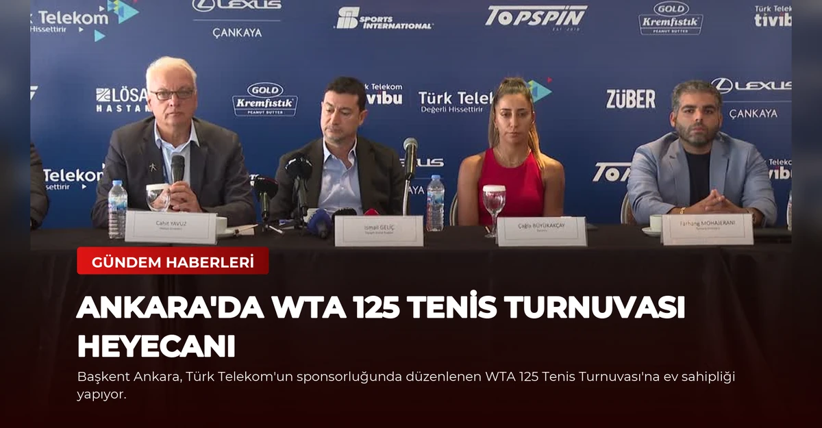 Ankara'da WTA 125 Tenis Turnuvası Heyecanı