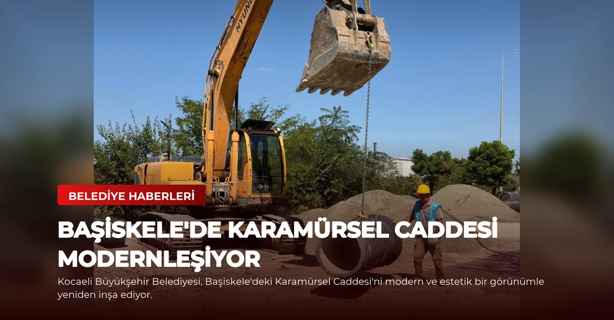 Başiskele'de Karamürsel Caddesi Modernleşiyor
