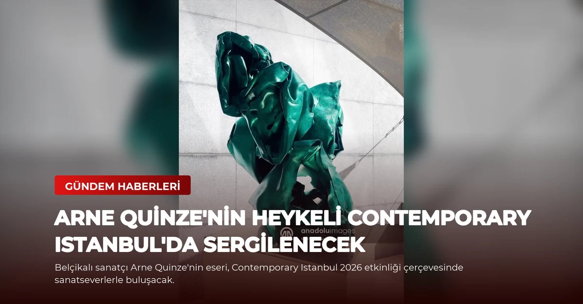 Arne Quinze'nin Heykeli Contemporary Istanbul'da Sergilenecek