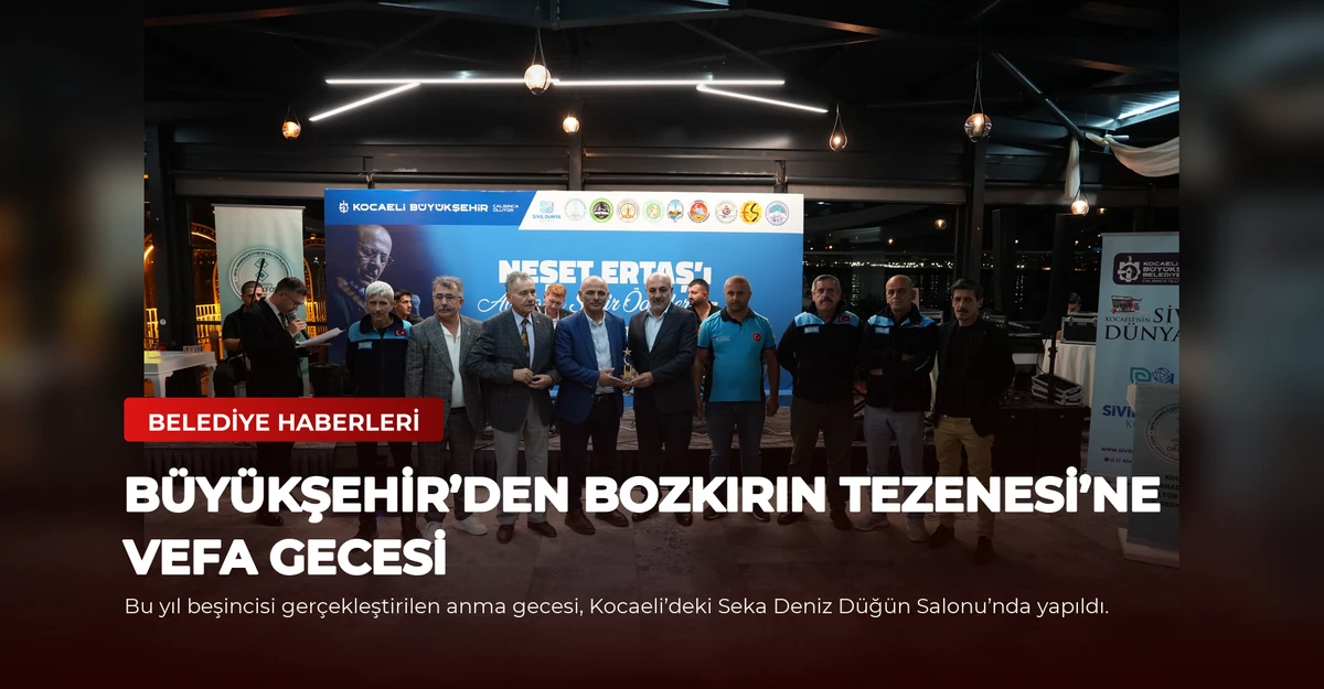 Büyükşehir’den Bozkırın Tezenesi’ne vefa gecesi