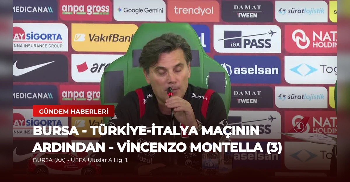 BURSA - Türkiye-İtalya maçının ardından - Vincenzo Montella (3)