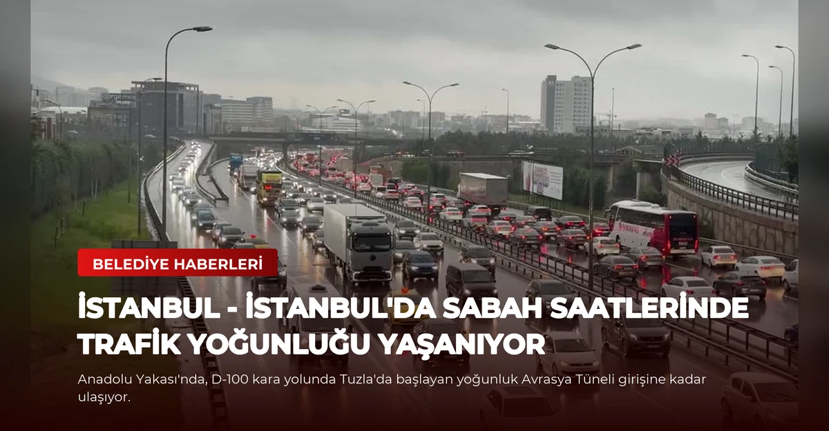 İSTANBUL - İstanbul'da sabah saatlerinde trafik yoğunluğu yaşanıyor