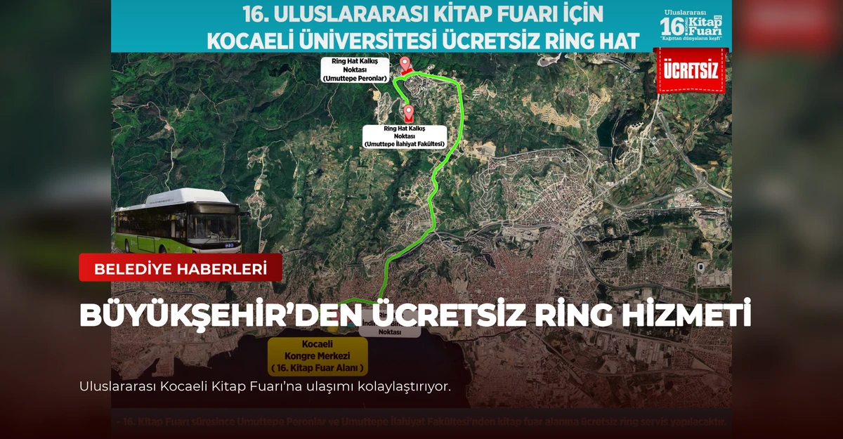 Büyükşehir’den ücretsiz ring hizmeti